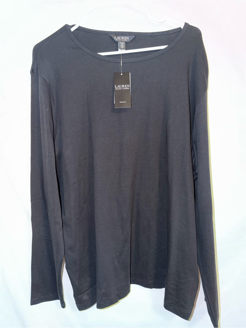 Ralph Lauren Black Long Sleeve Crew Tee